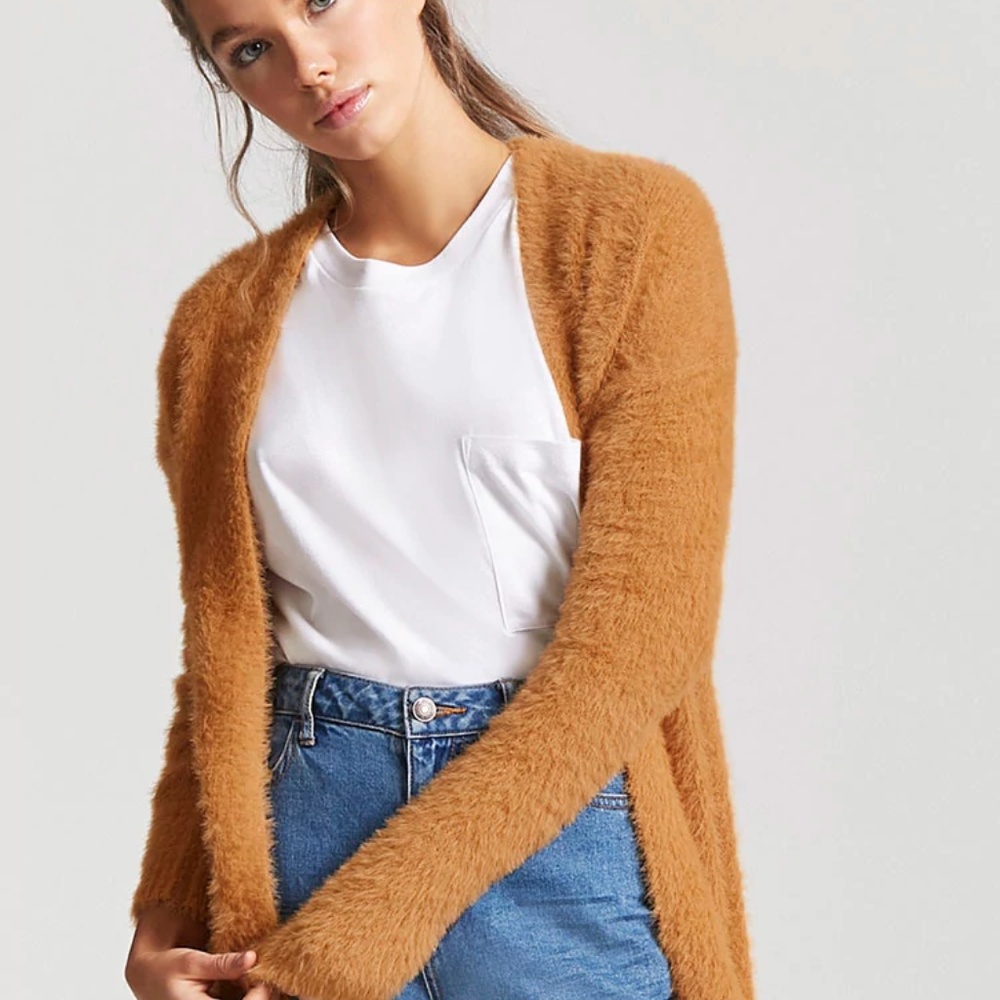 Fuzzy Knit Cardigan